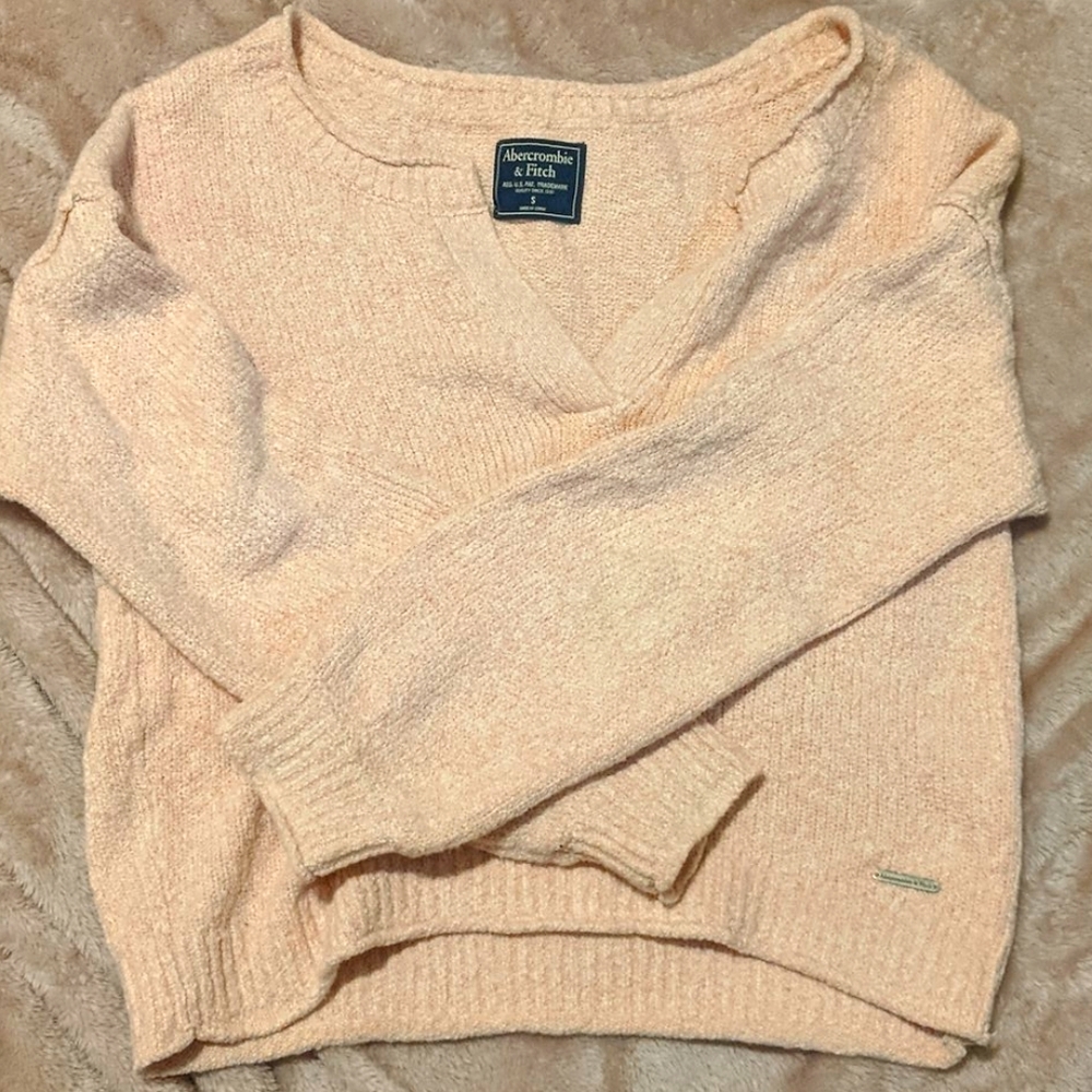 Pink v neck sweater
